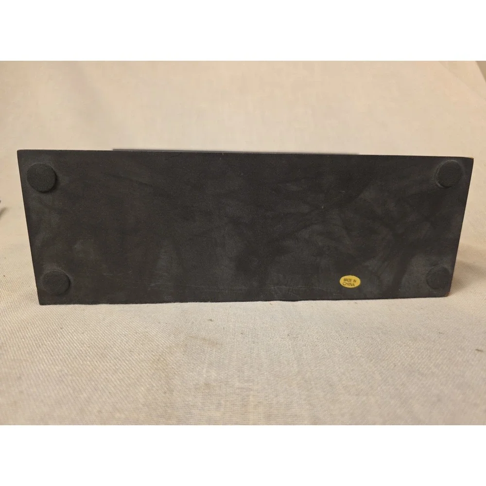 Modern Black Mantle Clock - Sleek Minimalist Decor, Quartz Desk Timepiece,...